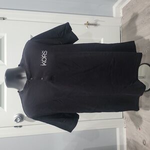 Black 2 Buttoned T-Shirt